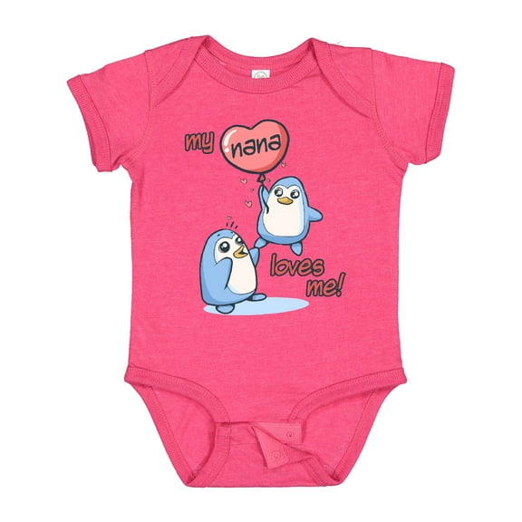 Inktastic My Nana Loves Me Boys or Girls Baby Bodysuit