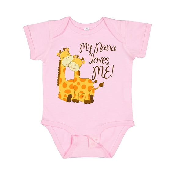 Inktastic My Nana Loves Me Boys or Girls Baby Bodysuit
