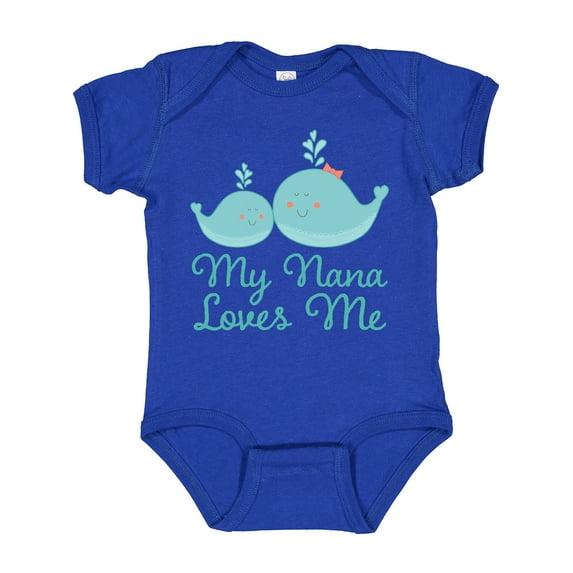 Inktastic My Nana Loves Me Boys or Girls Baby Bodysuit