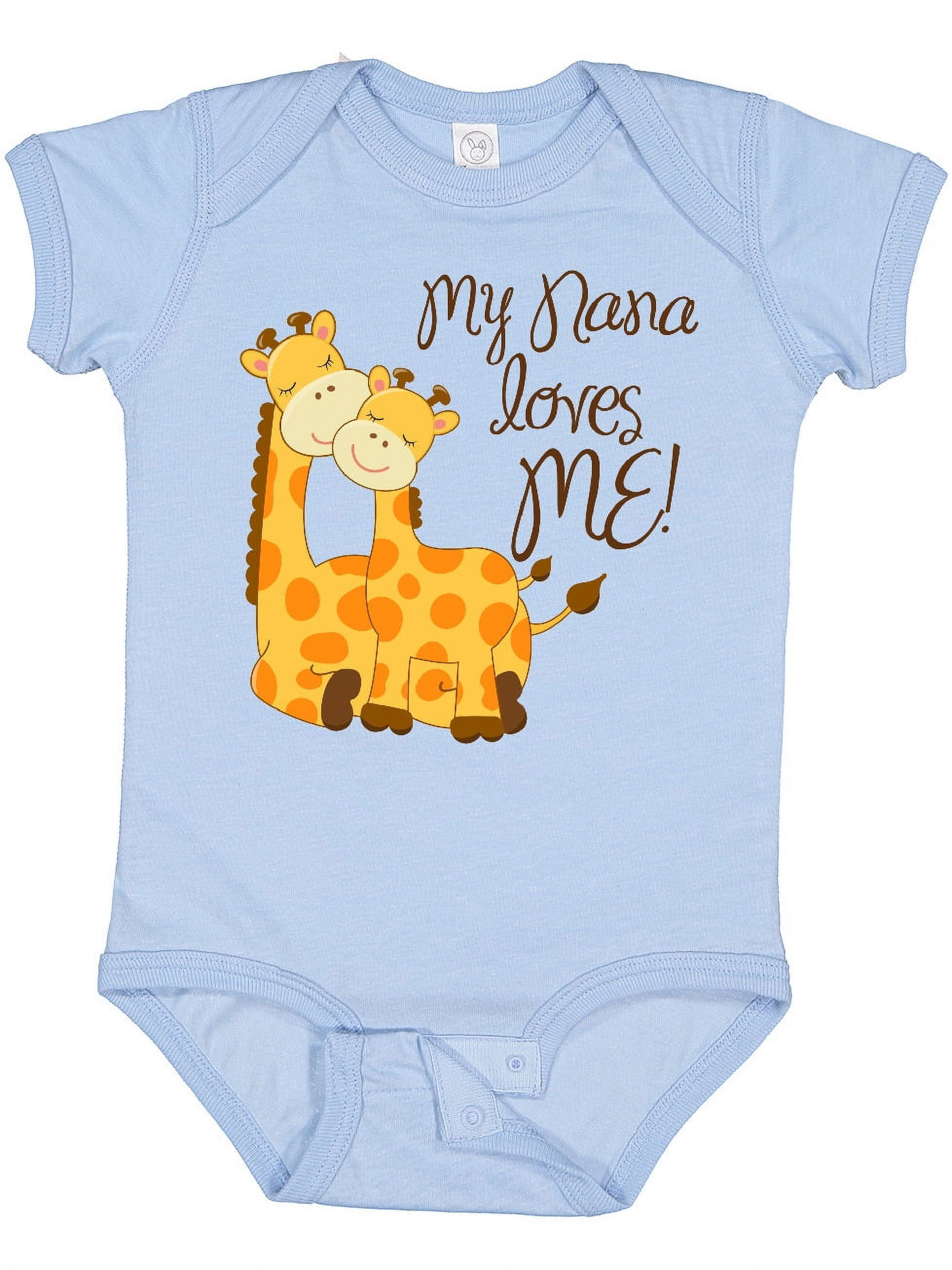 Inktastic My Nana Loves Me Boys or Girls Baby Bodysuit