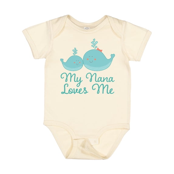 Inktastic My Nana Loves Me Boys or Girls Baby Bodysuit