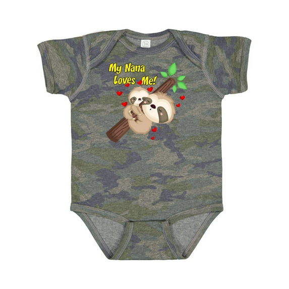 Inktastic My Nana Loves Me Boys or Girls Baby Bodysuit