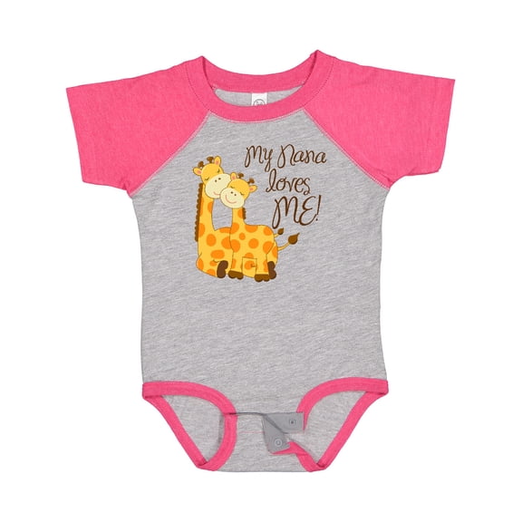 Inktastic My Nana Loves Me Boys or Girls Baby Bodysuit