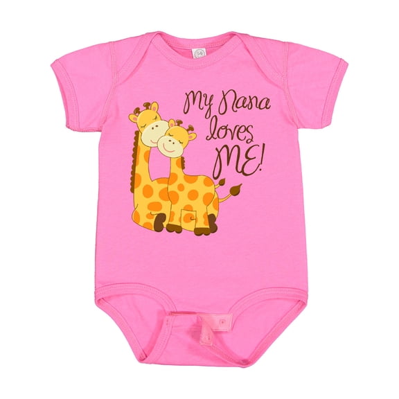 Inktastic My Nana Loves Me Boys or Girls Baby Bodysuit