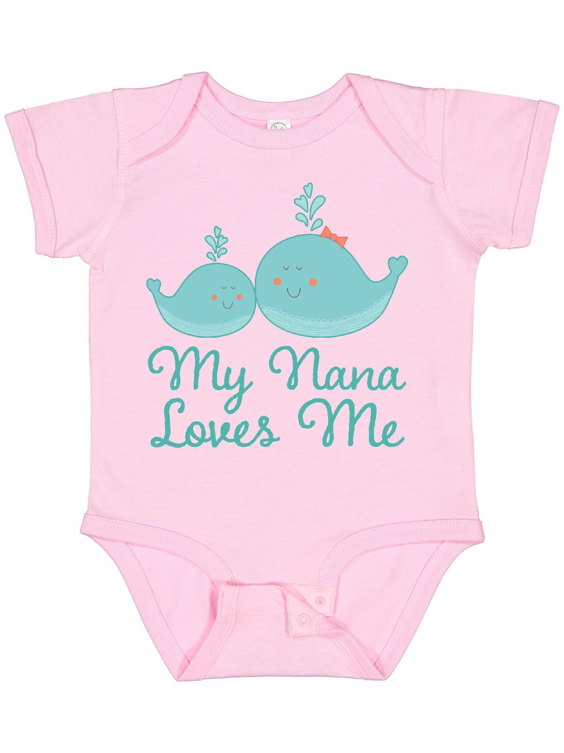 Inktastic My Nana Loves Me Boys or Girls Baby Bodysuit