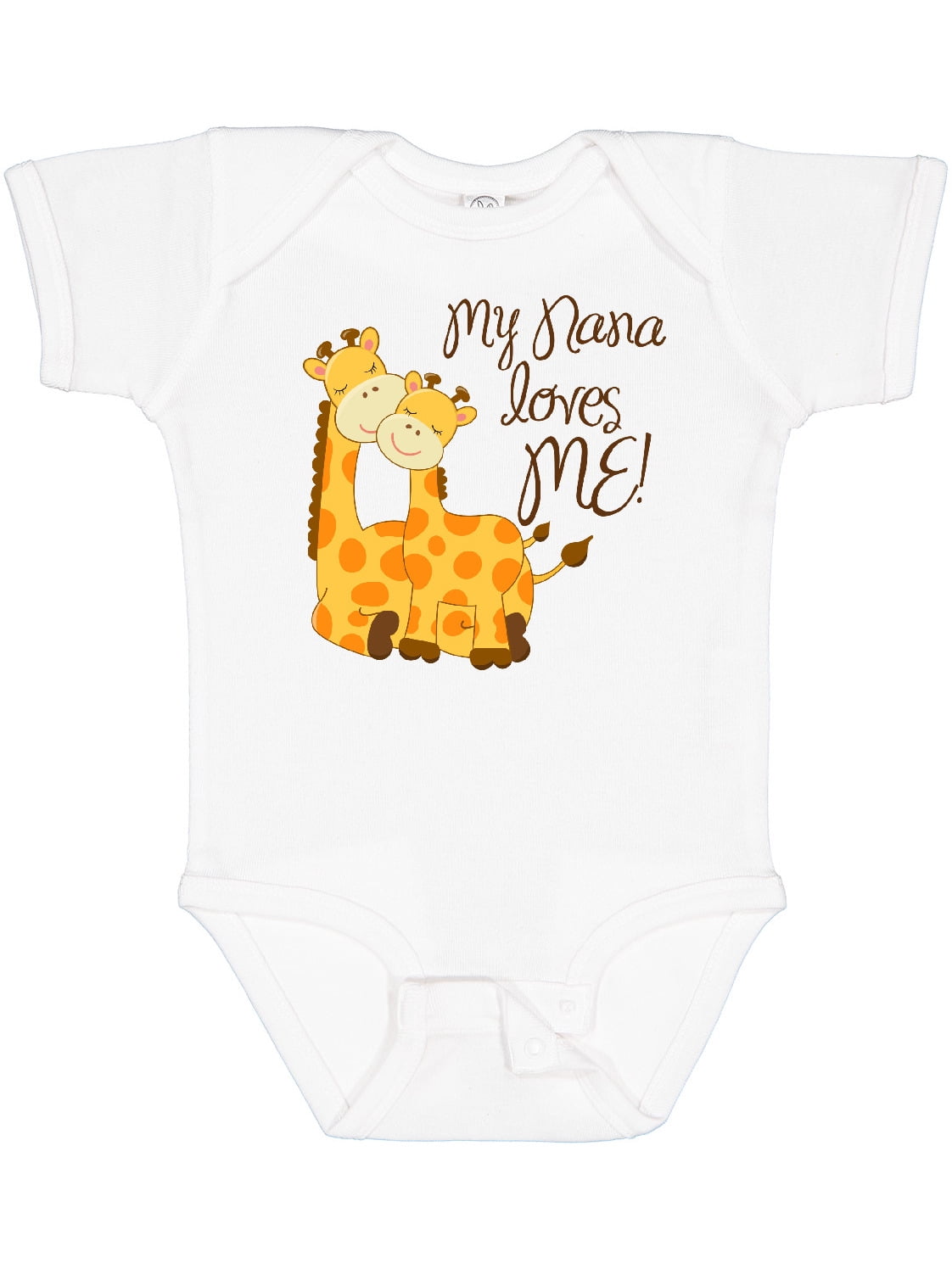Inktastic My Nana Loves Me Boys or Girls Baby Bodysuit