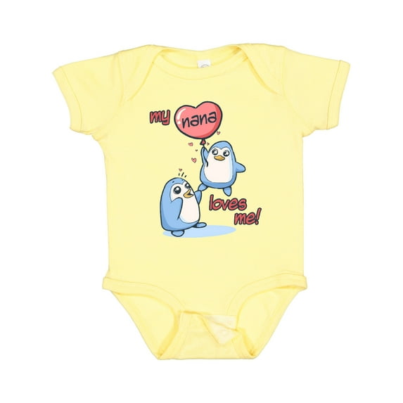 Inktastic My Nana Loves Me Boys or Girls Baby Bodysuit