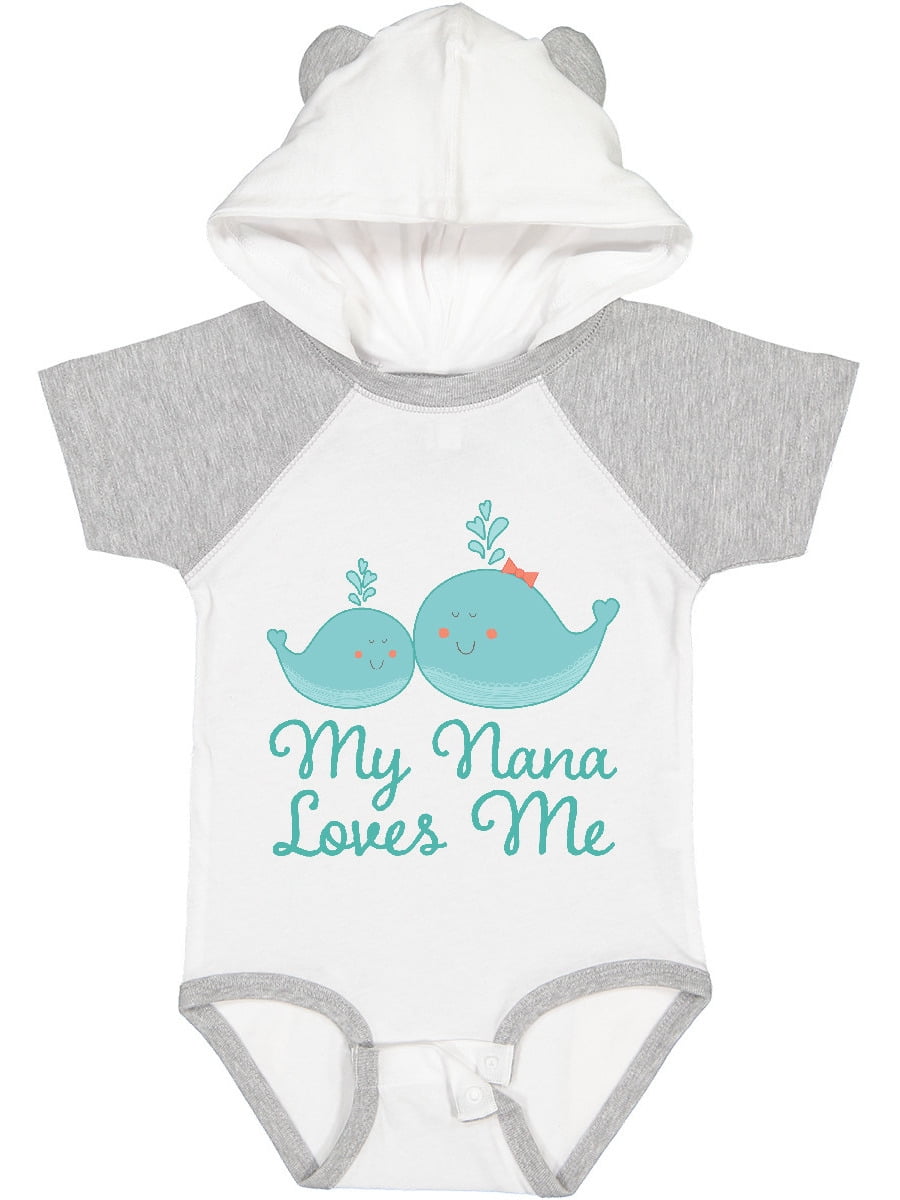 Inktastic My Nana Loves Me Boys or Girls Baby Bodysuit