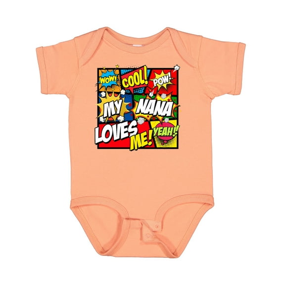 Inktastic My Nana Loves Me Boys or Girls Baby Bodysuit