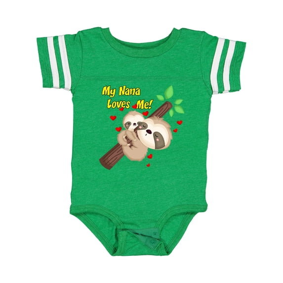 Inktastic My Nana Loves Me Boys or Girls Baby Bodysuit