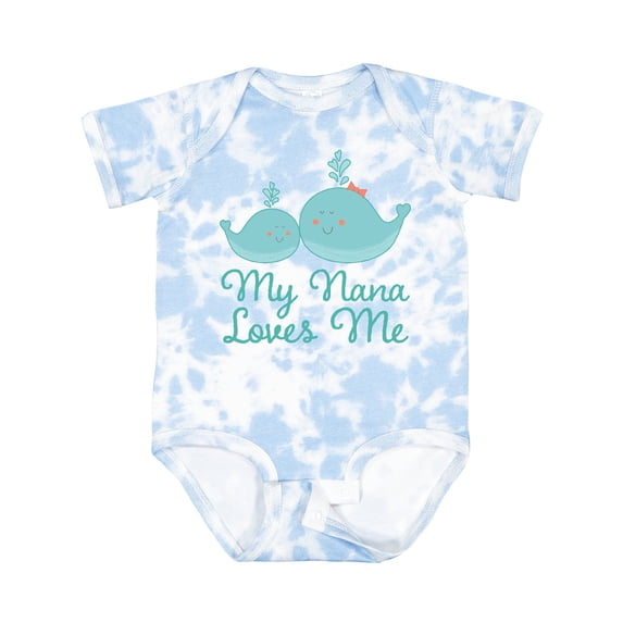 Inktastic My Nana Loves Me Boys or Girls Baby Bodysuit