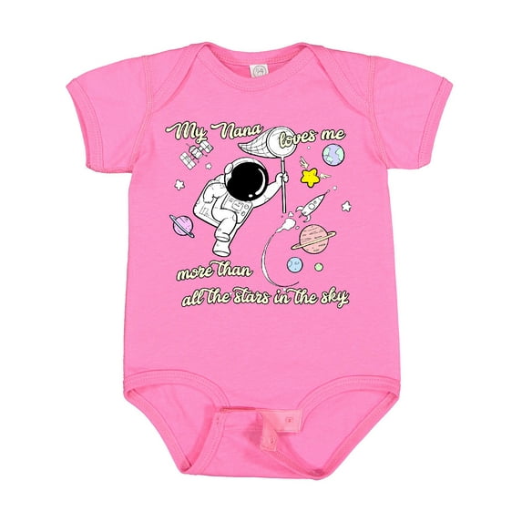 Inktastic My Nana Loves Me Boys or Girls Baby Bodysuit