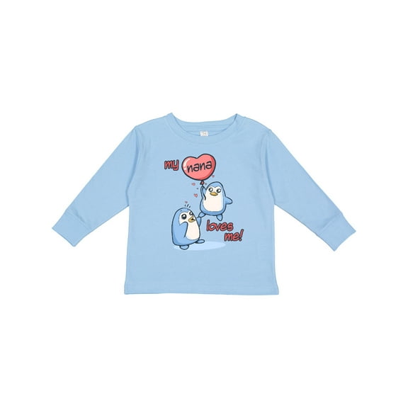 Inktastic My Nana Loves Me Boys or Girls Long Sleeve Toddler T-Shirt