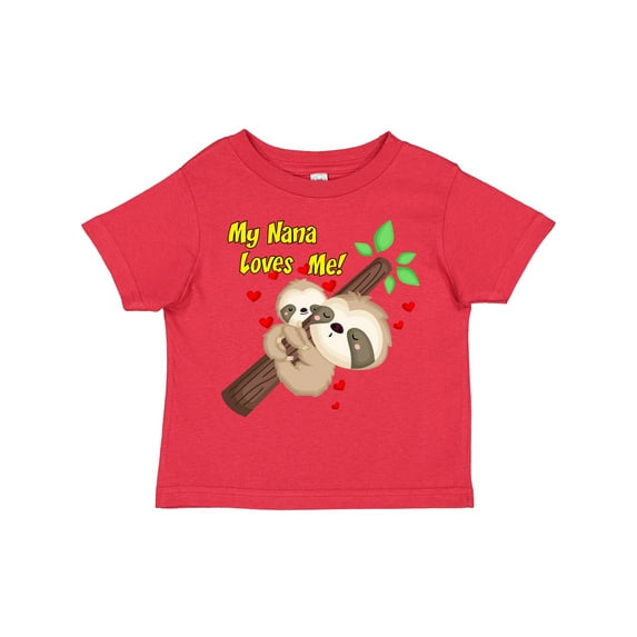 Inktastic My Nana Loves Me Boys or Girls Toddler T-Shirt