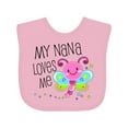 thumbnail image 1 of Inktastic My Nana Loves Me Cute Dragonfly Boys or Girls Baby Bib, 1 of 4