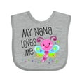 thumbnail image 1 of Inktastic My Nana Loves Me Cute Dragonfly Boys or Girls Baby Bib, 1 of 4