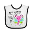 thumbnail image 1 of Inktastic My Nana Loves Me Cute Dragonfly Boys or Girls Baby Bib, 1 of 4