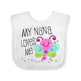 thumbnail image 1 of Inktastic My Nana Loves Me Cute Dragonfly Boys or Girls Baby Bib, 1 of 4