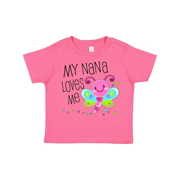 Inktastic My Nana Loves Me- Cute Dragonfly Boys or Girls Toddler T-Shirt
