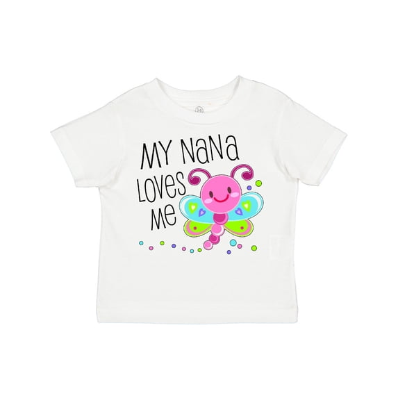 Inktastic My Nana Loves Me- Cute Dragonfly Boys or Girls Toddler T-Shirt