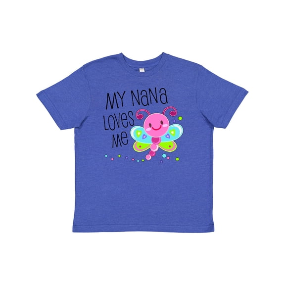 Inktastic My Nana Loves Me Cute Dragonfly Youth T-Shirt