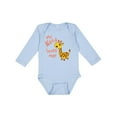 thumbnail image 1 of Inktastic My Nana Loves Me- Cute Giraffe Boys or Girls Long Sleeve Baby Bodysuit, 1 of 5