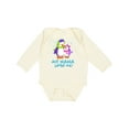 thumbnail image 1 of Inktastic My Nana Loves Me Cute Penguins Girls Long Sleeve Baby Bodysuit, 1 of 5