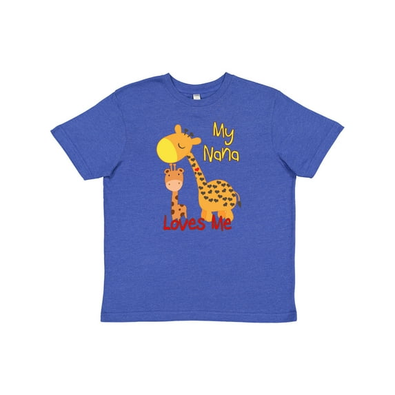 Inktastic My Nana Loves Me Giraffe Youth T-Shirt