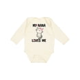 thumbnail image 1 of Inktastic My Nana Loves Me Girls Girls Long Sleeve Baby Bodysuit, 1 of 5
