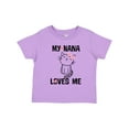 thumbnail image 1 of Inktastic My Nana Loves Me Girls Girls Toddler T-Shirt, 1 of 5