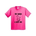 thumbnail image 1 of Inktastic My Nana Loves Me Girls Youth T-Shirt, 1 of 5
