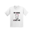 thumbnail image 1 of Inktastic My Nana Loves Me Girls Youth T-Shirt, 1 of 5