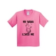 thumbnail image 1 of Inktastic My Nana Loves Me Girls Youth T-Shirt, 1 of 5