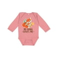 thumbnail image 1 of Inktastic My Nana Loves Me Grandchild Cute Fox Boys or Girls Long Sleeve Baby Bodysuit, 1 of 5