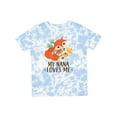 thumbnail image 1 of Inktastic My Nana Loves Me Grandchild Cute Fox Boys or Girls Toddler T-Shirt, 1 of 5
