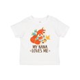 thumbnail image 1 of Inktastic My Nana Loves Me Grandchild Cute Fox Boys or Girls Toddler T-Shirt, 1 of 5