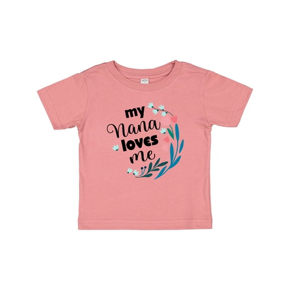 Inktastic My Nana Loves Me Granddaughter Girls Baby T-Shirt