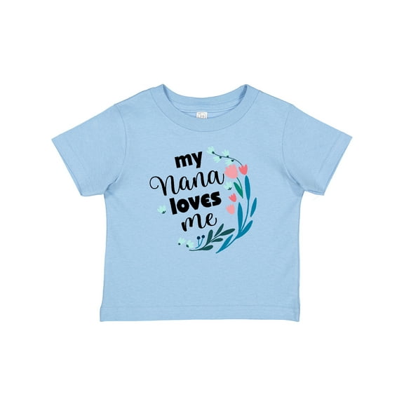 Inktastic My Nana Loves Me Granddaughter Girls Baby T-Shirt