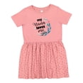 thumbnail image 1 of Inktastic My Nana Loves Me Granddaughter Girls Toddler Dress, 1 of 5
