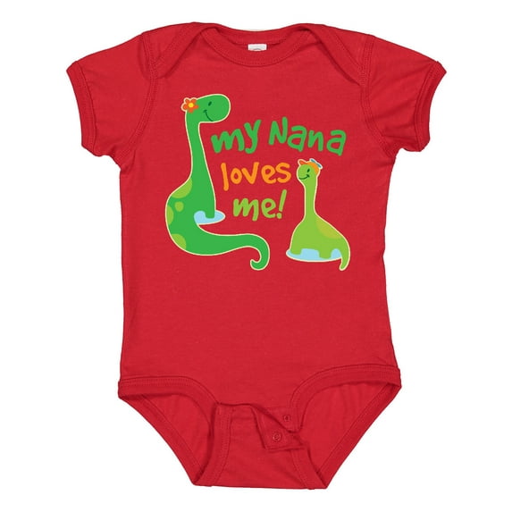 Inktastic My Nana Loves Me Grandson Boys Baby Bodysuit