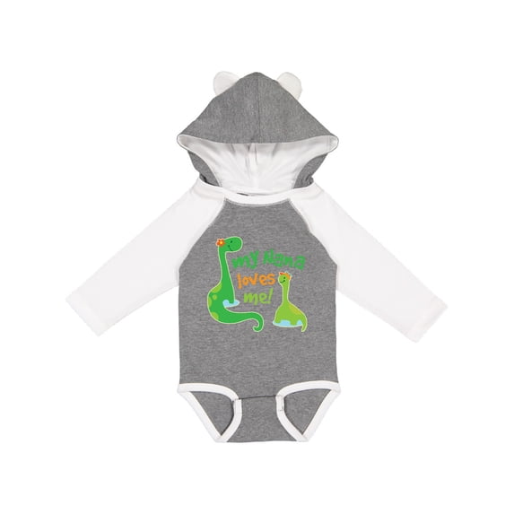 Inktastic My Nana Loves Me Grandson Boys Long Sleeve Baby Bodysuit