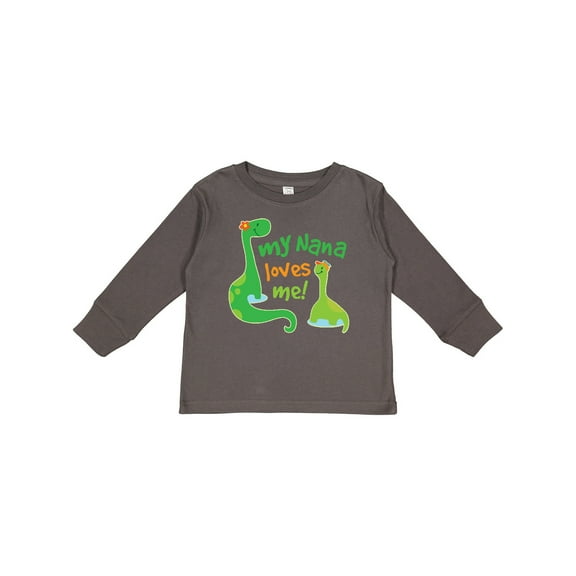 Inktastic My Nana Loves Me Grandson Boys Long Sleeve Toddler T-Shirt