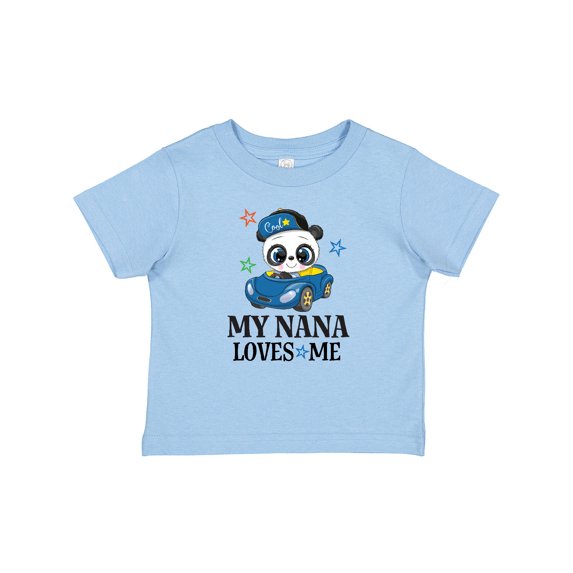Inktastic My Nana Loves Me Grandson Panda Boys Baby T-Shirt