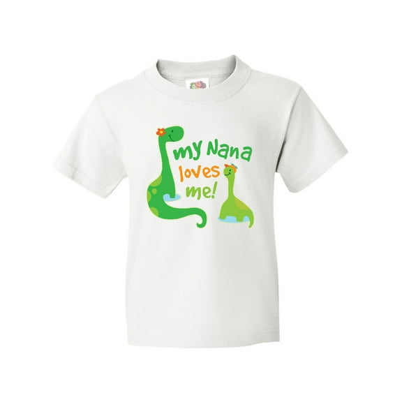 Inktastic My Nana Loves Me Grandson Youth T-Shirt