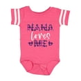 thumbnail image 1 of Inktastic My Nana Loves Me Hearts in Pink Plaid Boys or Girls Baby Bodysuit, 1 of 5
