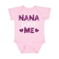 thumbnail image 1 of Inktastic My Nana Loves Me Hearts in Pink Plaid Boys or Girls Baby Bodysuit, 1 of 5