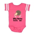 thumbnail image 1 of Inktastic My Nana Loves Me Hedgehog Grandchild Girls Baby Bodysuit, 1 of 5