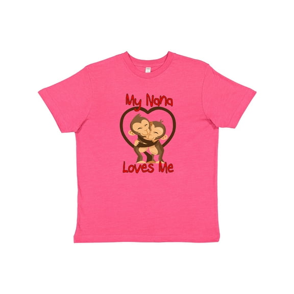 Inktastic My Nana Loves Me Monkey Youth T-Shirt