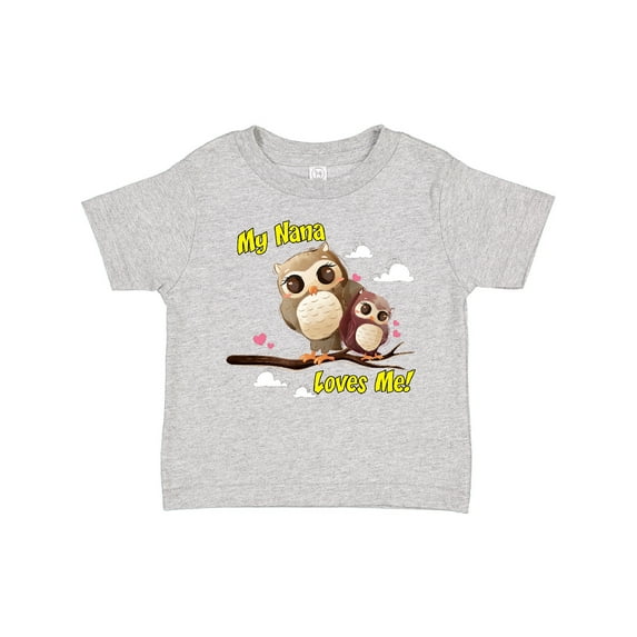 Inktastic My Nana Loves Me Owl Boys or Girls Toddler T-Shirt
