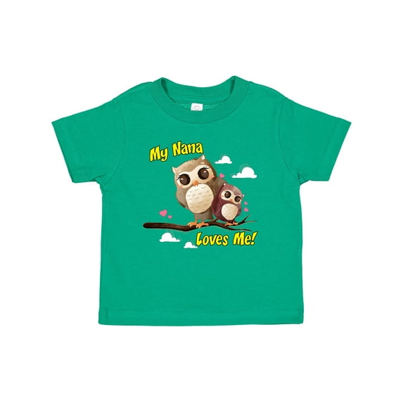 Inktastic My Nana Loves Me Owl Boys or Girls Toddler T-Shirt